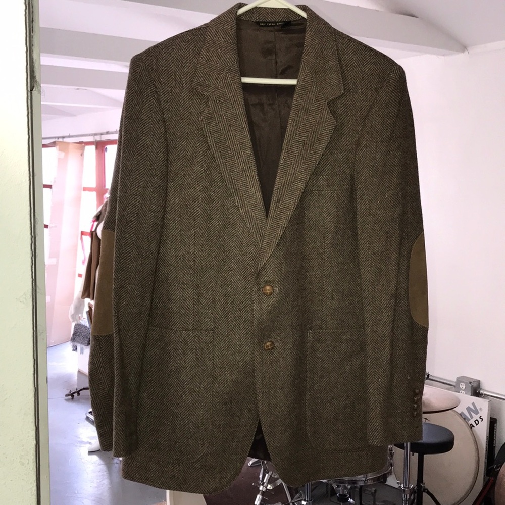 éJovén men’s blazer/suit coat w/ suede elbow pads